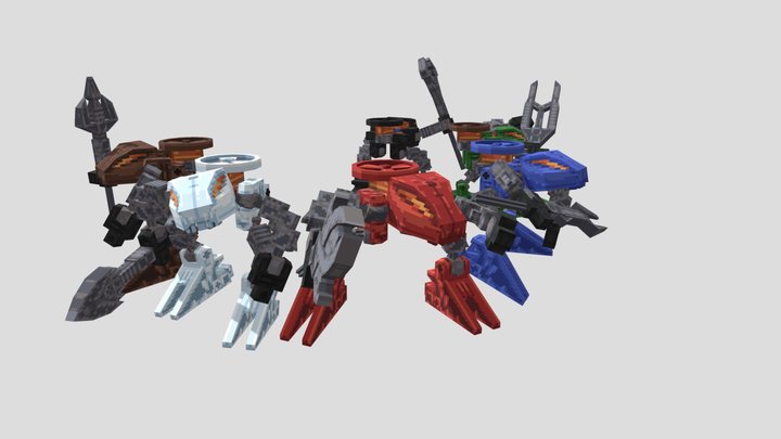 LEGO BIONICLE - Rahaga (Low-Poly) 3D Model