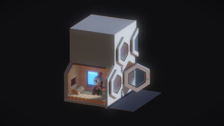Space Room 3D Model