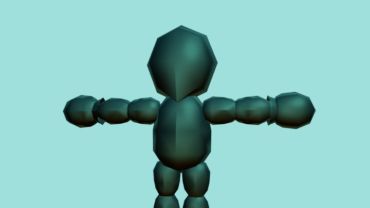 Low Poly Character - Mixamo Running 3D Model