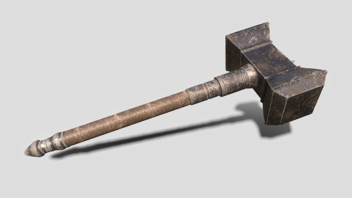 Viking Hammer 3D Model