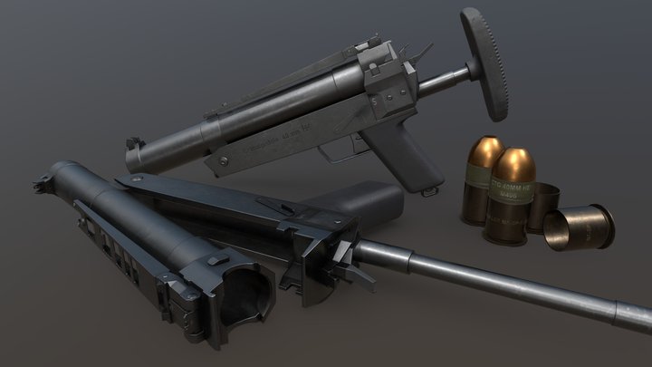 HK69A1 | Grenade Launcher 3D Model