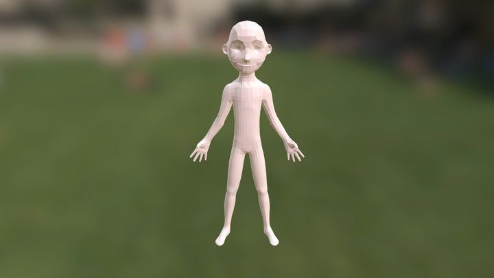 character topology study 3D Model