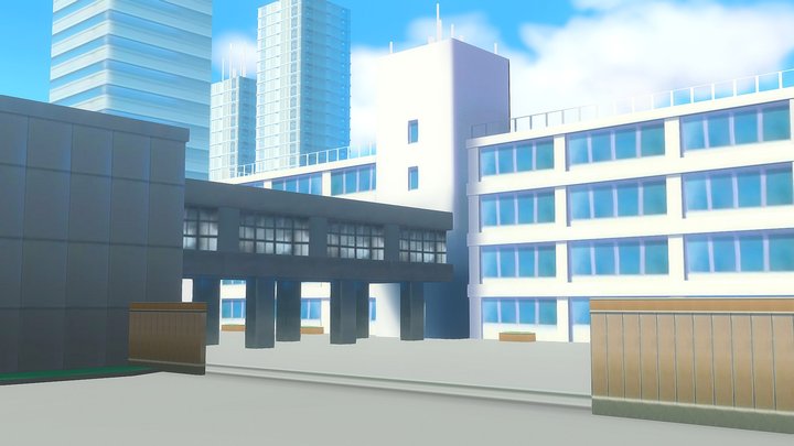 School Anime 3D Model