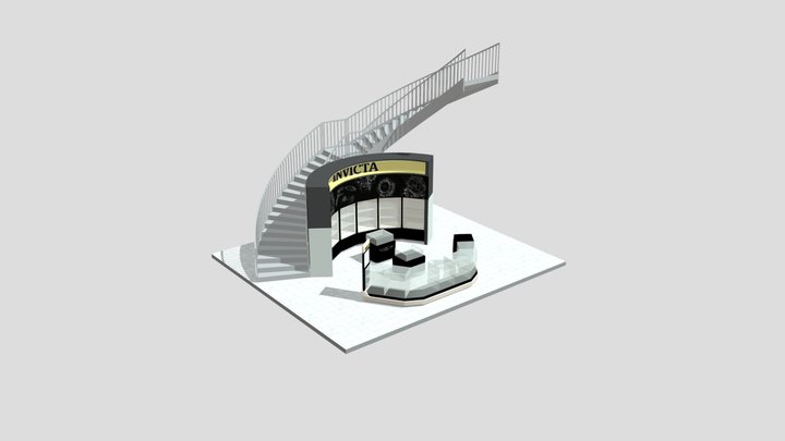 Invicta Kiosk by Sanzpont 3D Model