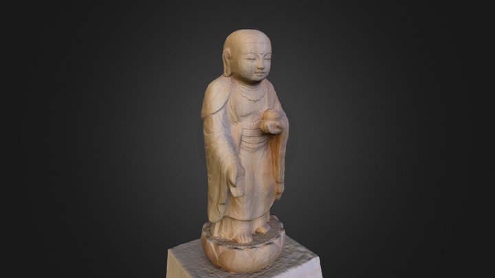 Jizo Bosatsu statue by MANOWORKS 3D Model