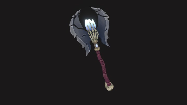 Ebon's axe blade | DAE Game Art 3D Model