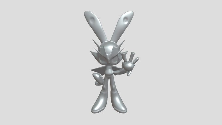 cartoon rabbit character 3D Model