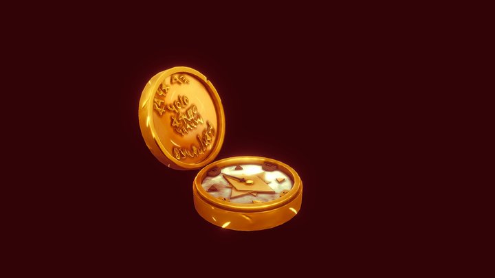 Coin Compass 3D Model