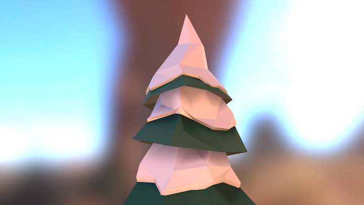 Snowy Tree I 3D Model