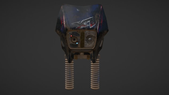 XT-BOT Head Dirty 3D Model