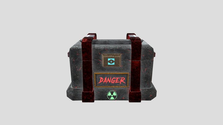 "Danger" Loot Box 3D Model