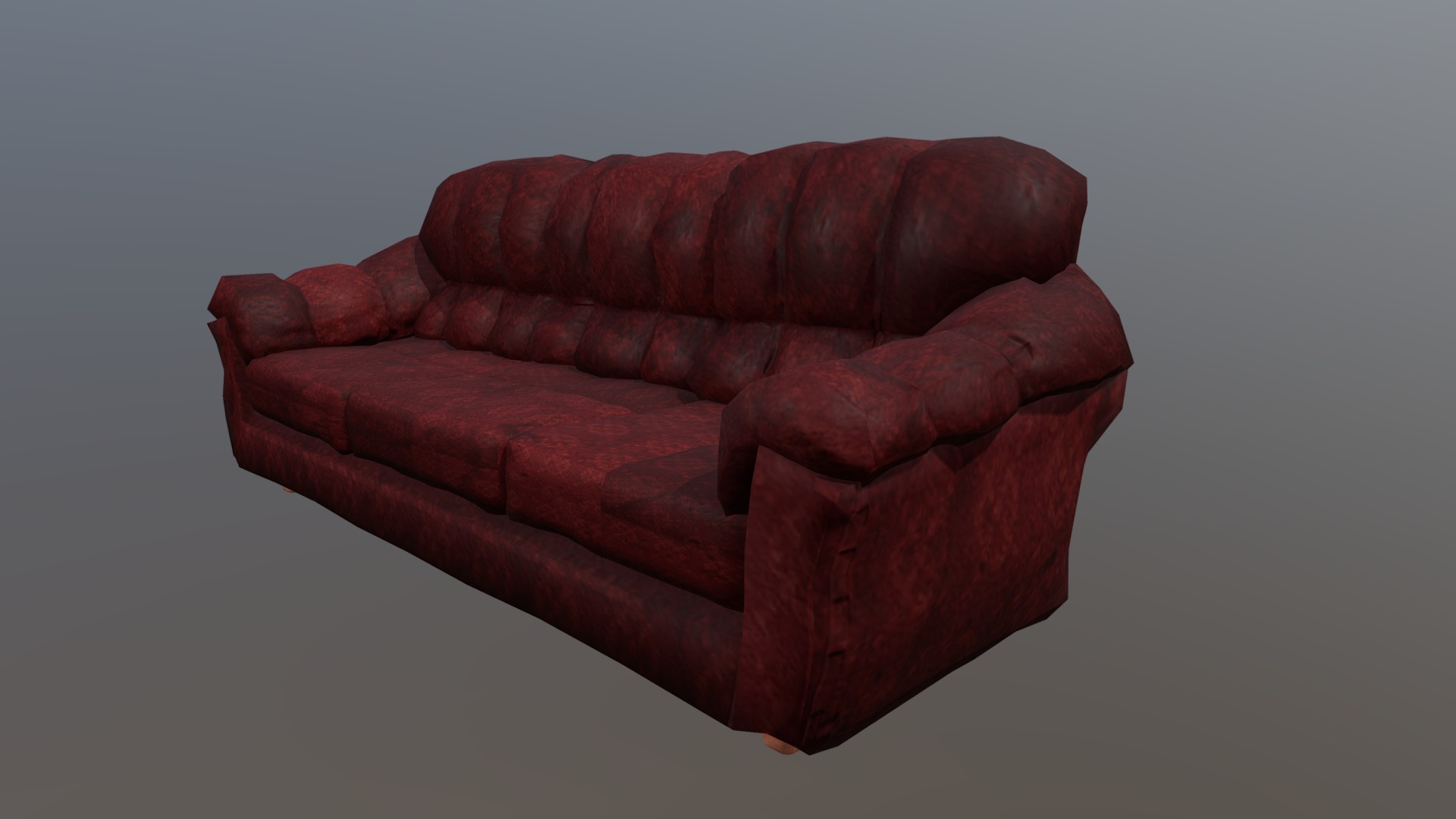 3D model Couch - This is a 3D model of the Couch. The 3D model is about a couch with a cushion.