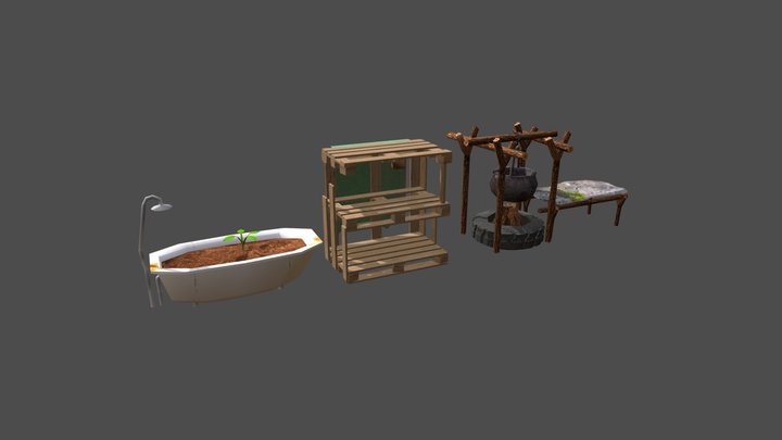 SM_3simpleProps 3D Model