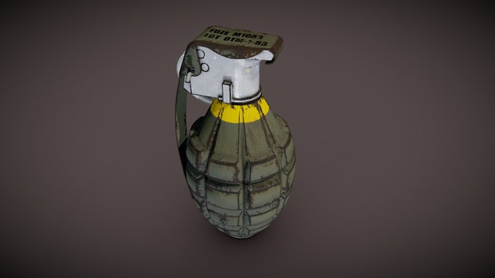 Mk2 Grenade 3D Model