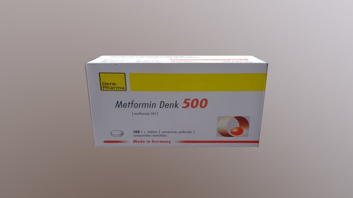 Metformin Denk500 3D Model