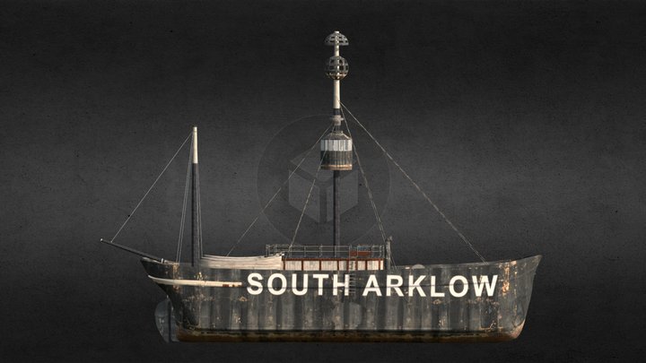 South Arklow Lightship (Guillemot) 3D Model