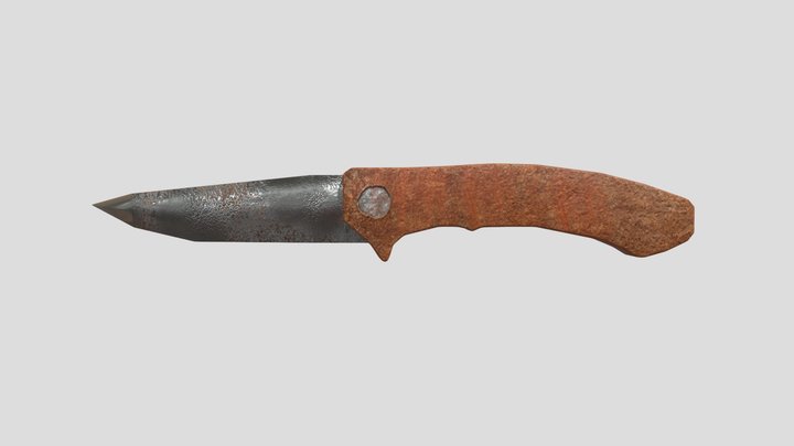 Post Apocalyptic Dagger 3D Model