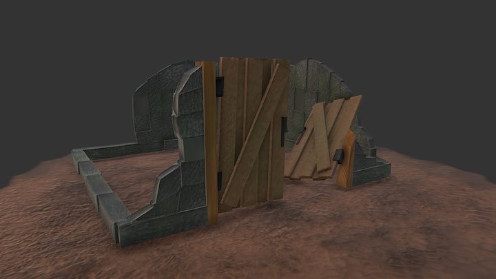 Dilapidated Building 3D Model
