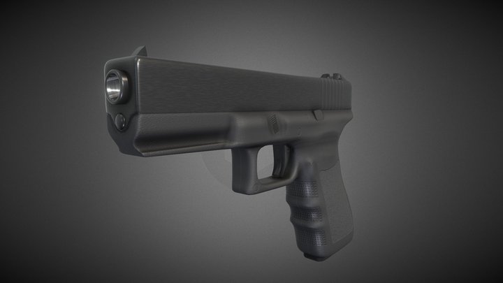 Hand Gun 3D Model
