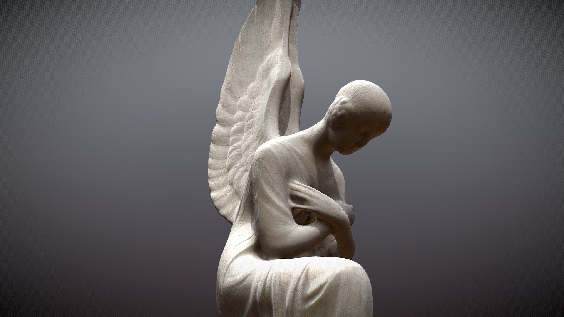 Kniende Engel - Kneeling Angel - 2 of 2 — Sketchfab embed 3D viewer