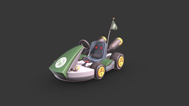 Yoshi Kart 3D Model