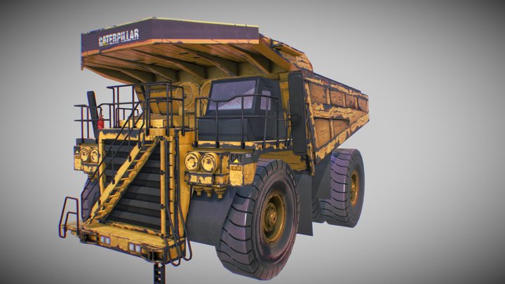 Caterpillar off road Dump Truck 3D Model
