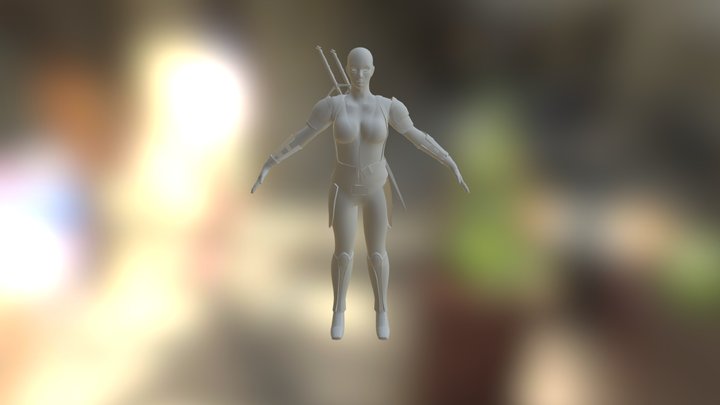 Body With Armour 3D Model