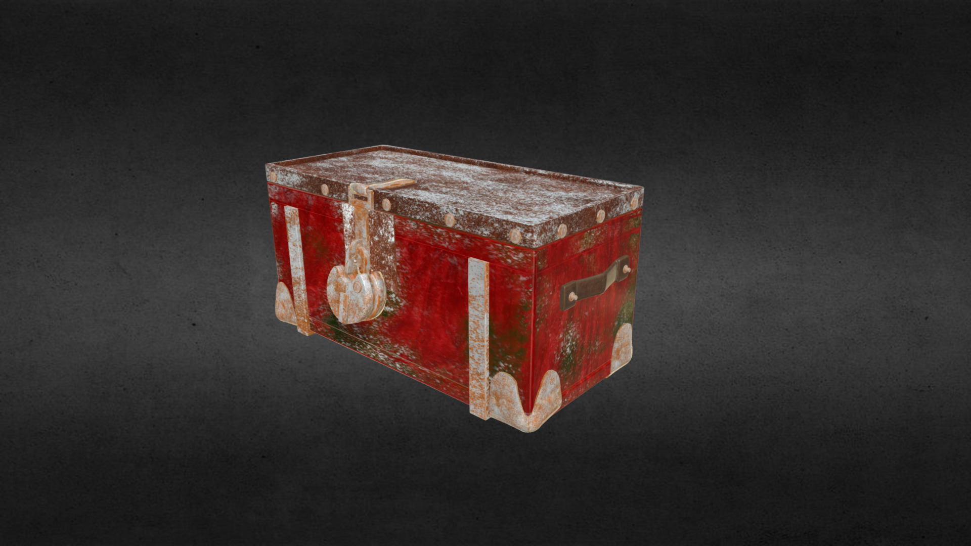 3D model STRONG BOX - This is a 3D model of the STRONG BOX. The 3D model is about a red and white box.