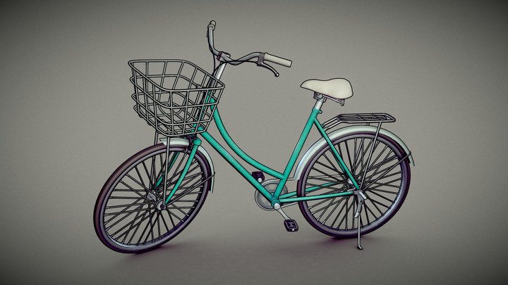 Bicycle - Cel-Shading Model 3D Model
