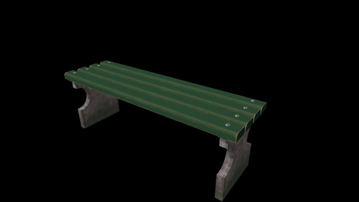Park bench (лавочка) 3D Model