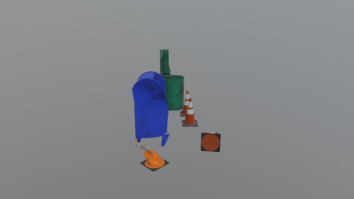 Street Crash 3D Model