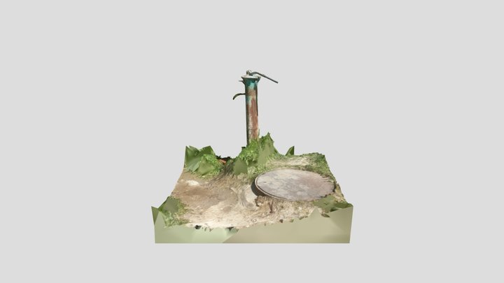 Water tank on cottage 3D Model