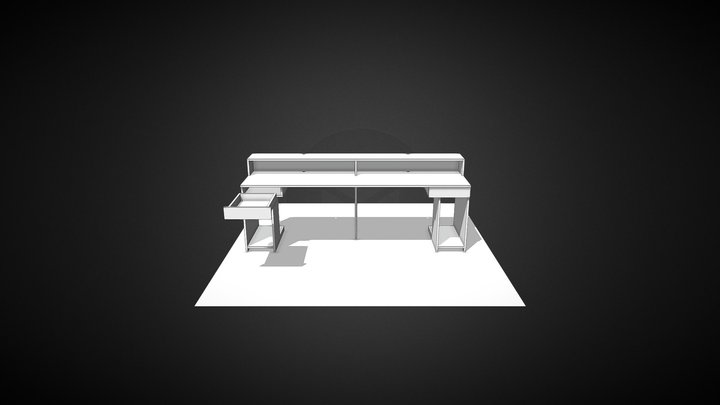 Design of a Computer table for 2 3D Model
