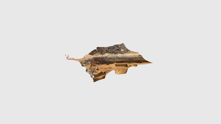 trenches of the palaeolithic in Japan. 3D Model