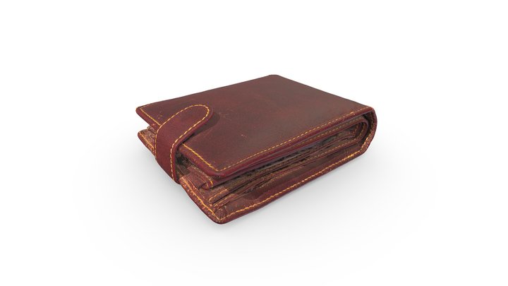 Red Wallet 3D Model