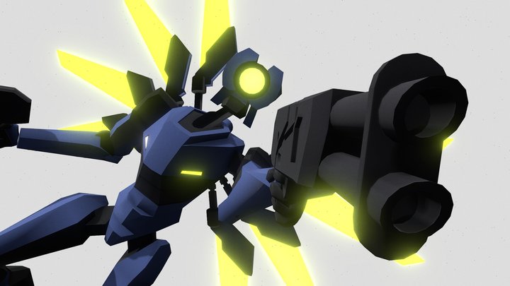 V1 Model Rigged Free 3D Model