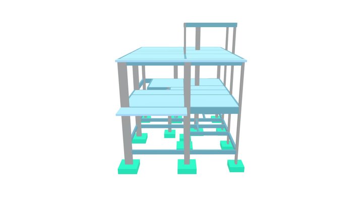 Projeto Estrutural - Residência EB 3D Model