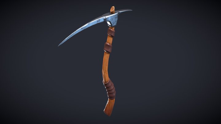 Pickaxe Game Asset 3D Model