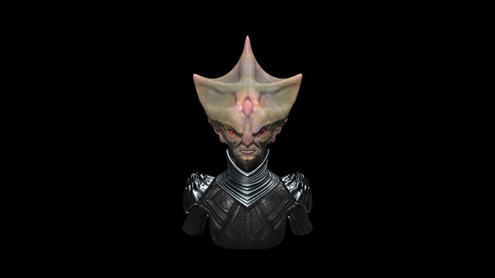 Alien Commander 3D Model