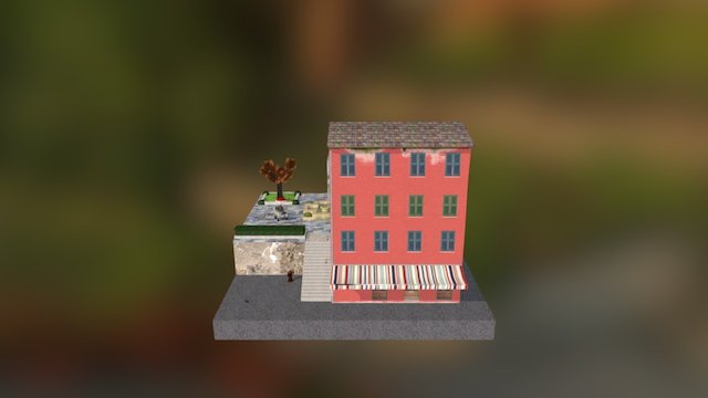 CityScene Saorge Ruben Vandermeersch 3D Model