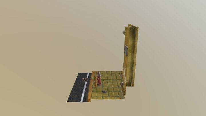 Hydrant scene 3D Model