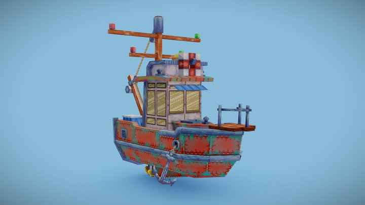 Fishing Boat 3D Model