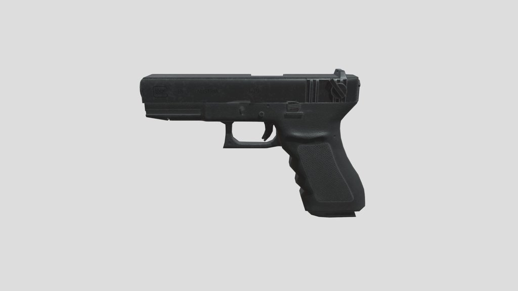 low_poly_g18__pistol_game_asset