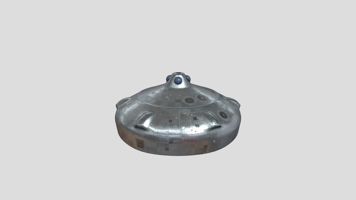 Reconnaissance Flying Saucer Craft – Kostenloses 3D-Modell STL