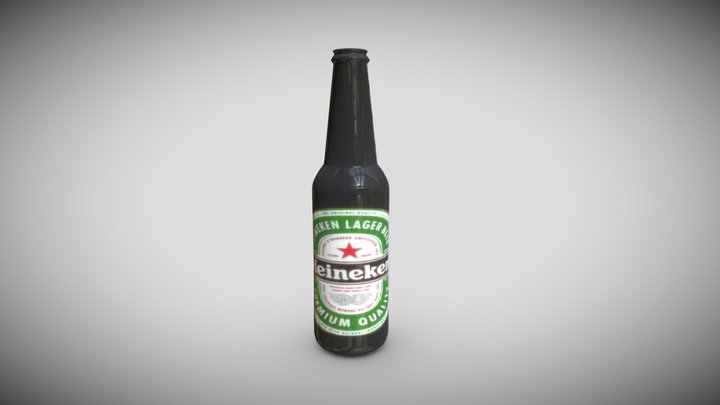 heiniken bottle 3D Model