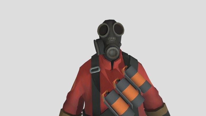 Pyro TF2 3D Model