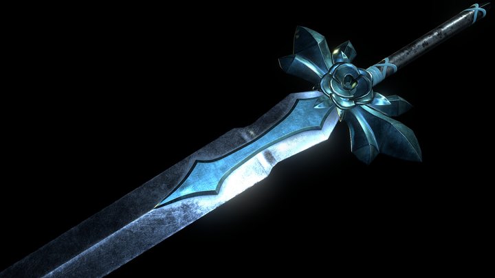 Sword Art Online - Blue Rose Sword 3D Model