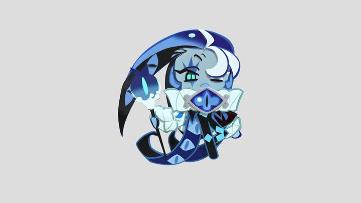 Shadow milk cookie model 3D Model