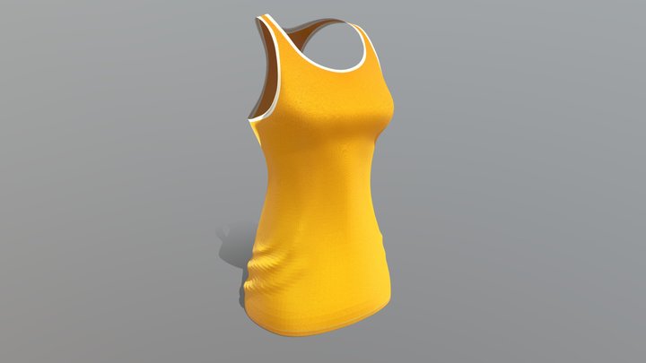 Orange Tank Top 3D Model