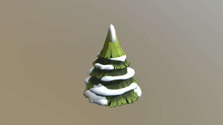 Snowy Pine 3D Model